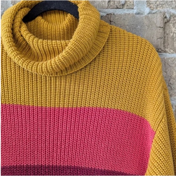 Farm Rio for Anthropologie Boldly Striped Sweater Dress Size XS Sparkly Rainbow - Picture 2 of 5